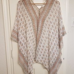 Flowy pancho style top